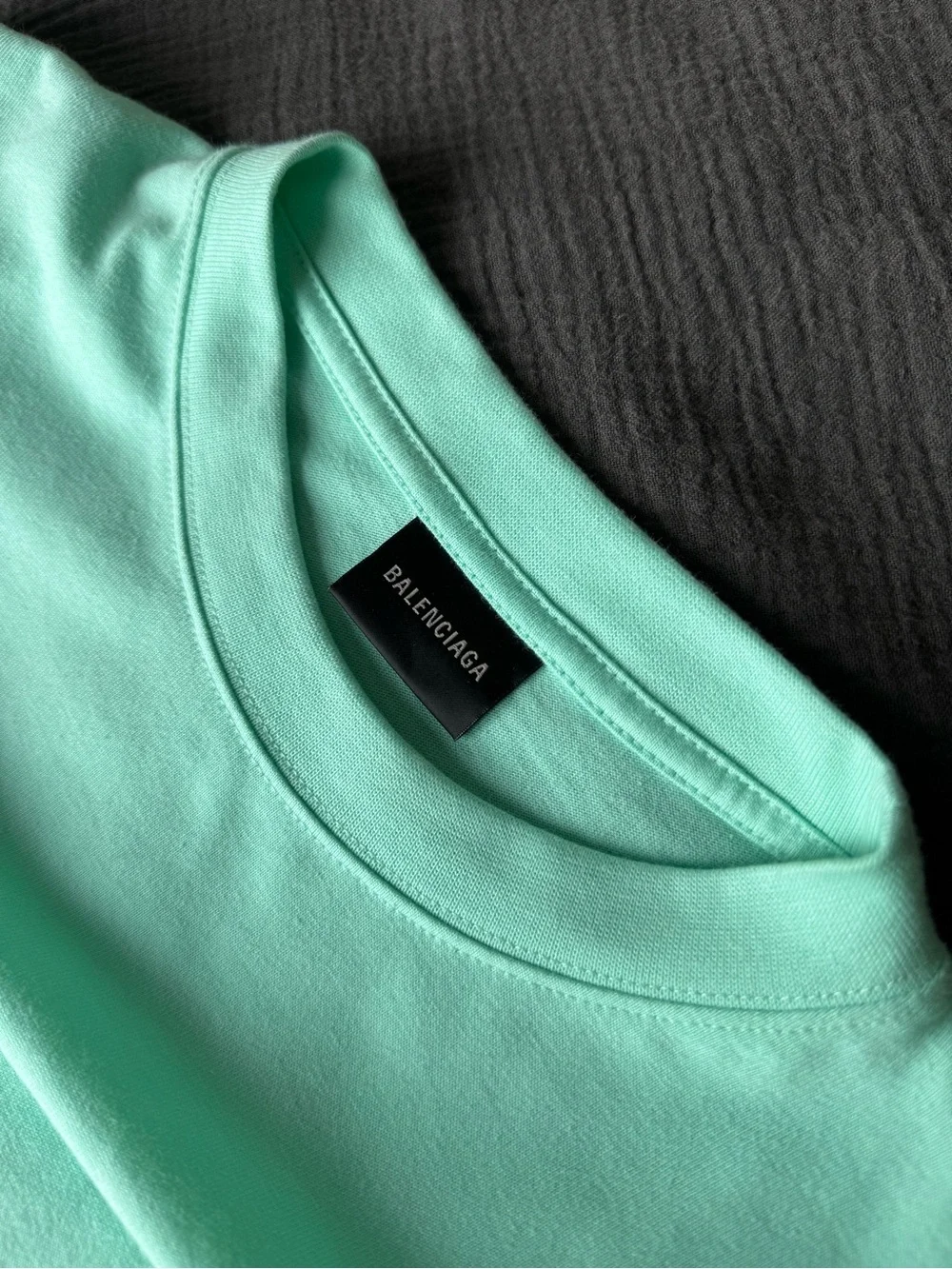 Balenciaga Political Campaign Oversized T-shirt in Mint